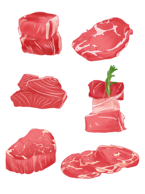 紅白相間卡通肉塊與鐘表 創(chuàng)意矢量設(shè)計模板解析